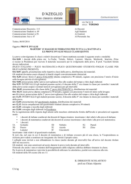 . IL DIRIGENTE SCOLASTICO prof.ssa Chiara Alpestre CA/ag
