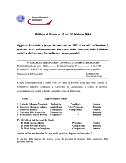 Personale a tempo determinato ex PUC ed ex ASU