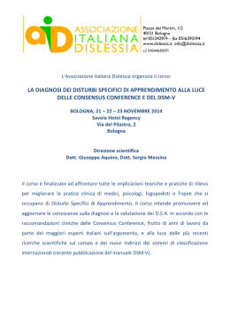 Programma - Associazione Italiana Dislessia