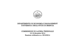 Commissioni lauree triennali dicembre 2014