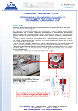 App.Note SRA - 0190208 - Determinazione di idrocarburi policiclici