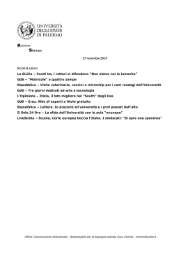 17. rassegna stampa 27 novembre 2014