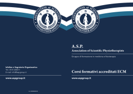 A.S.P. - Association of Scientific Physiotherapists – Corsi Fisioterapisti
