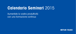 Calendario Seminari 2015