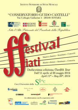 lib festival fiati 14.indd - Conservatorio Guido Cantelli