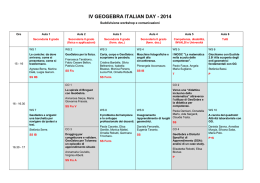 IV GEOGEBRA ITALIAN DAY - 2014