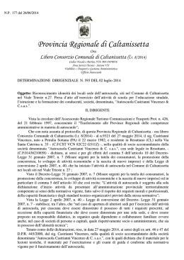 Libero Consorzio Comunale di Caltanissetta (l.r. 8/2014)