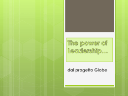 The power of Leadership - Dipartimento di Comunicazione e