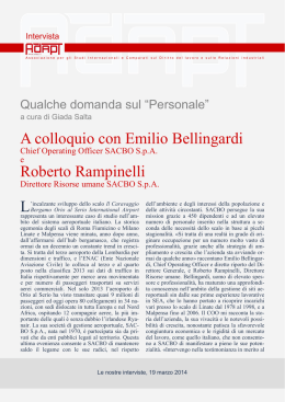A colloquio con Emilio Bellingardi Roberto Rampinelli