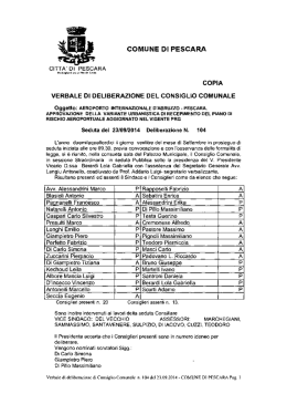 Delibera di C.C. n. 114 del 23 settembre 2014 di Approvazione della