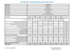 PEF TARI 2014 - costi direttamente sostenuti dal comune