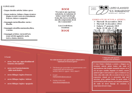Depliant - Liceo G.D. Romagnosi