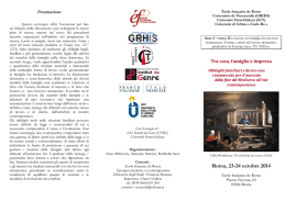 Roma, 23-24 octobre 2014 - École française de Rome