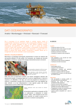 DATI OCEANOGRAFICI