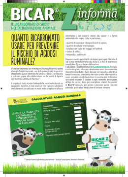 QUANTO BICARBONATO USArE pEr