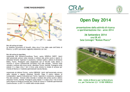 CRA-RIS: "Open Day 2014"