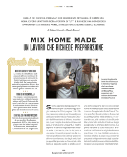 MIX HOME MADE UN LAVORO CHE RICHIEDE PREPARAZIONE