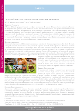 Produzioni animali e controllo della fauna selvatica