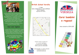 brochure 2014-2015 - British School Versilia Srl