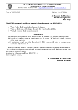 LICEO SCIENTIFICO STATALE &ldquo;Giovanni Marinelli&rdquo; Prot. n&deg; 3803