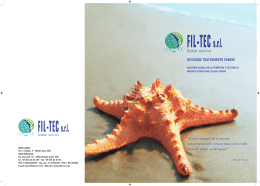 brochure brevetti - Fil-Tec