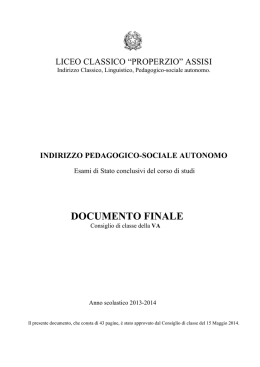 DOCUMENTO 5AS 2012-13 - Liceo Sesto Properzio