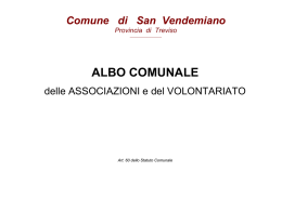ALBO COMUNALE - Comune di San Vendemiano