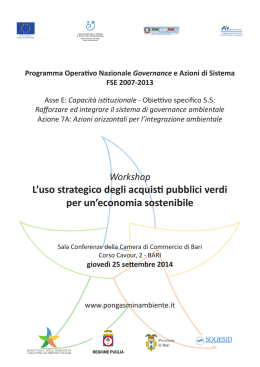 Programma - Regione Calabria