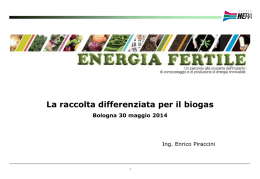 Enrico Piraccini, Hera - La raccolta differenziata per il biogas