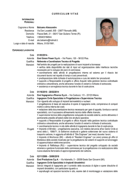 CV Ing. Balsamo Alessandro - Ordine Ingegneri Monza e Brianza