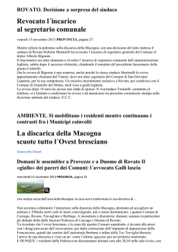 Brescia oggi articoli Macogna novembre 2013