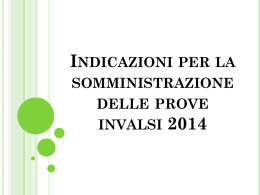 PROVE INVALSI 2014 - Direzione Didattica Rodari Vieste