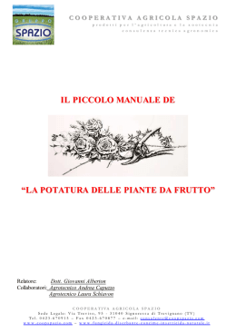 1) POTATURA LIBRETTO spazio - Cooperativa Agricola Spazio