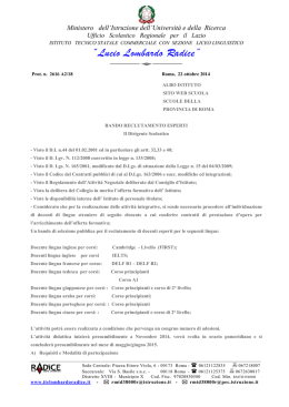 Legge - Istituto Superiore Lucio Lombardo Radice