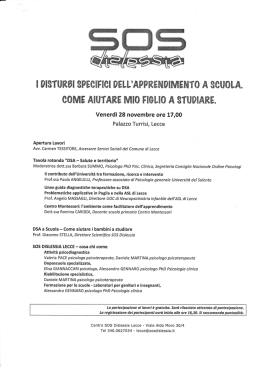 COME AIUTARE MIO FI&sect;LIO A &sect;TUOIARf,,