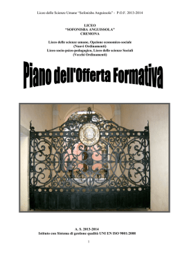 pof 2013-2014 maraOK - Cremona - Liceo "Sofonisba Anguissola"