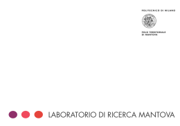 Brochure Laboratorio di Ricerca Mantova