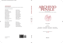 Copertina - Archivio Penale
