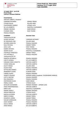 14-18 Luglio 2014