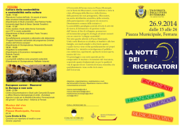pieghevole NDR 2014 def.indd - Universit&agrave; degli Studi di Ferrara