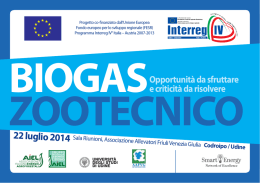 Biogas zootecnico.indd - Associazione Allevatori del Friuli Venezia
