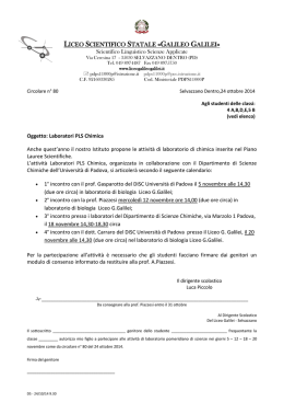 LICEO SCIENTIFICO STATALE &laquo;GALILEO GALILEI&raquo;