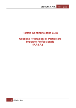 PPIP - Continuit&agrave; della cura