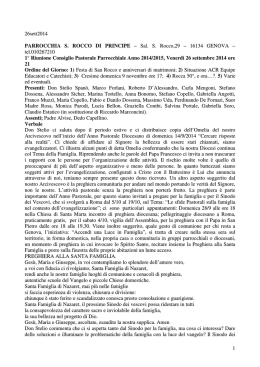 1 26sett2014 PARROCCHIA S. ROCCO DI PRINCIPE &ndash; Sal. S