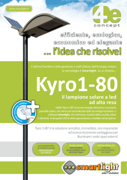 Smartlight Kyro1 80 Lampione solare depliant
