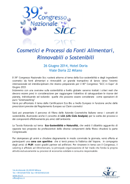 Programma - SICC Società Italiana di Chimica e Scienze