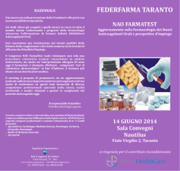 pieghevole taranto - Bari Congressi e Cultura S.r.l.
