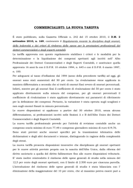 Nuova Tariffa - Unione dei Giovani Dottori Commercialisti di Parma