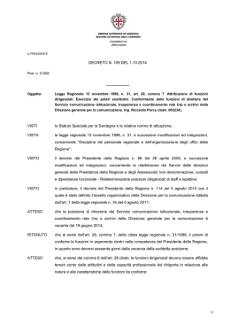 Decreto del Presidente del 1 ottobre 2014, n.109 [file]