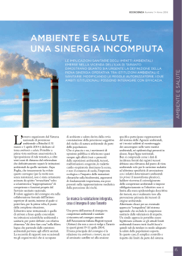 Ambiente e salute, una sinergia incompiuta -Giorgio Assennato
